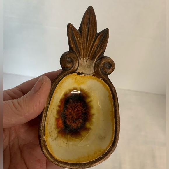 TREASURE CRAFT - Vintage MCM Pineapple Ashtray. - Picture 2 of 6